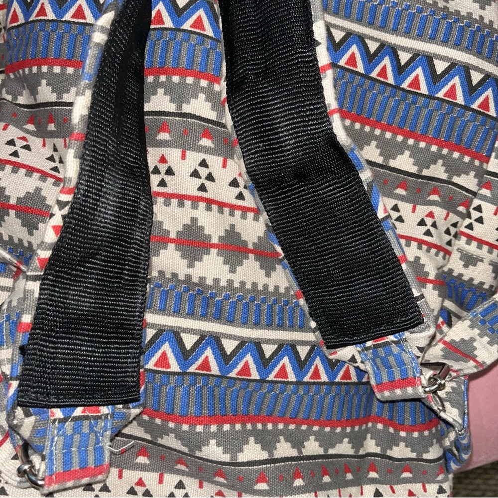❤️🤍💙 soft denim Backpack - Picture 7 of 10